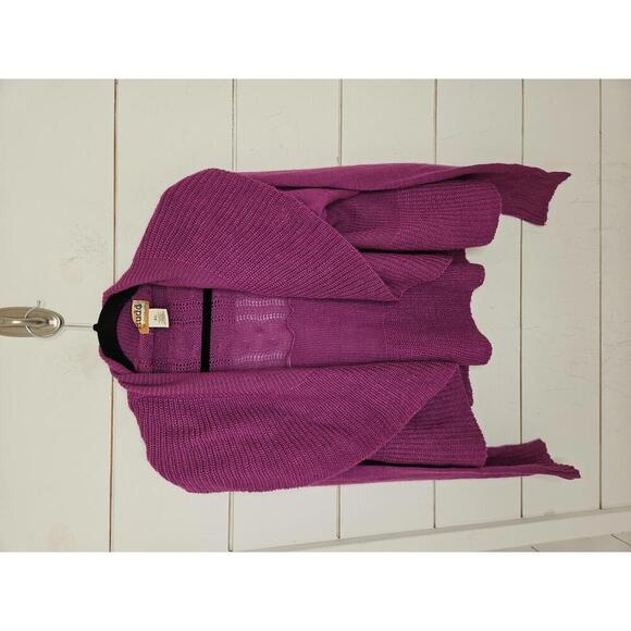 Y2K Mudd XL purple drapey open front cardigan - Picture 1 of 4
